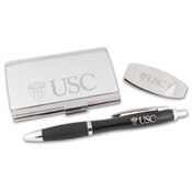 USC Trojans Piedmont Pen Business Card Case and Money Clip